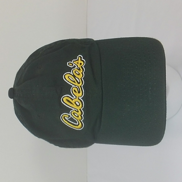 Cabela's World's Foremost Outfitter Embroidered Green 6 Panel Adjustable Hat - Picture 1 of 5